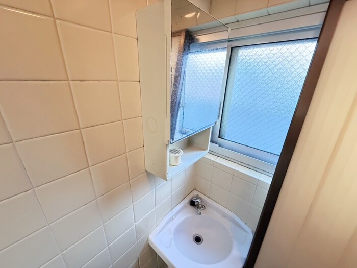 金子マンションの洗面