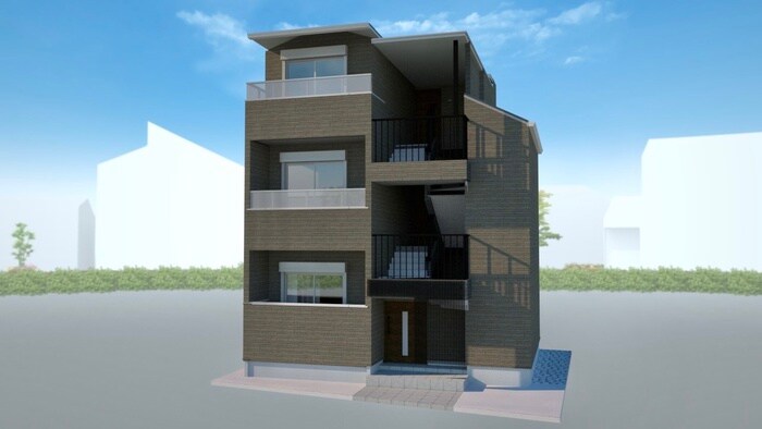 物件外観写真2　(建築中)