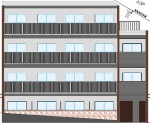 仮）森が丘２丁目MS新築工事外観写真