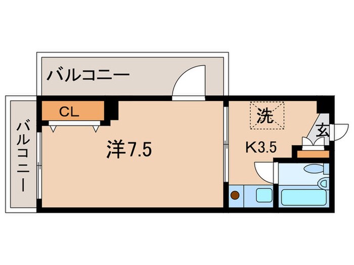 ウッドビレッジ旗の台の間取り図