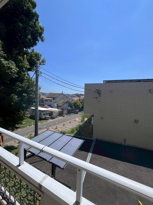 緑成館の室内からの展望