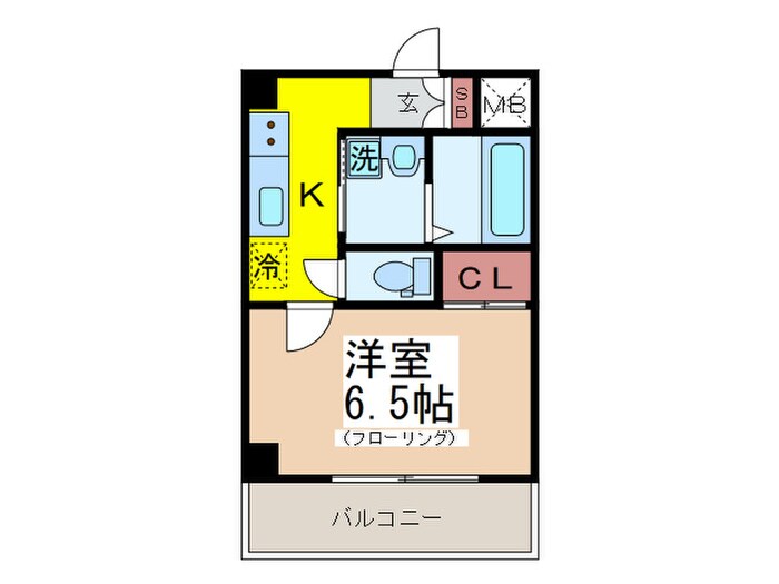 リシェス門前仲町の間取り図