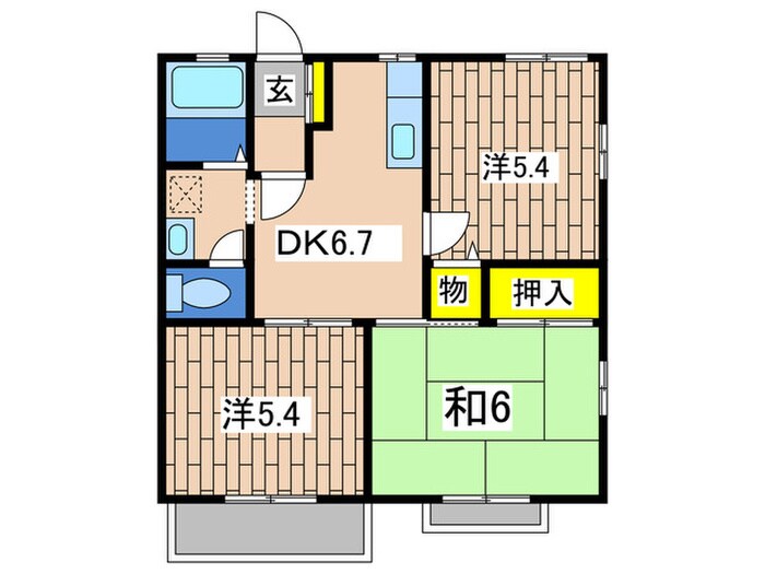 ライフ東戸塚の間取り図