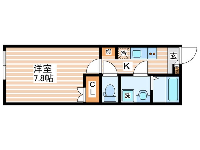 chattet(ｼｬﾄｯﾄ/猫と一緒に)の間取り図