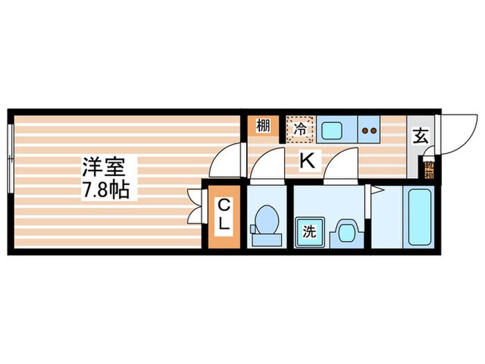chattet(ｼｬﾄｯﾄ/猫と一緒に)の間取り図