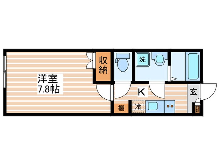 chattet(ｼｬﾄｯﾄ/猫と一緒に)の間取り図