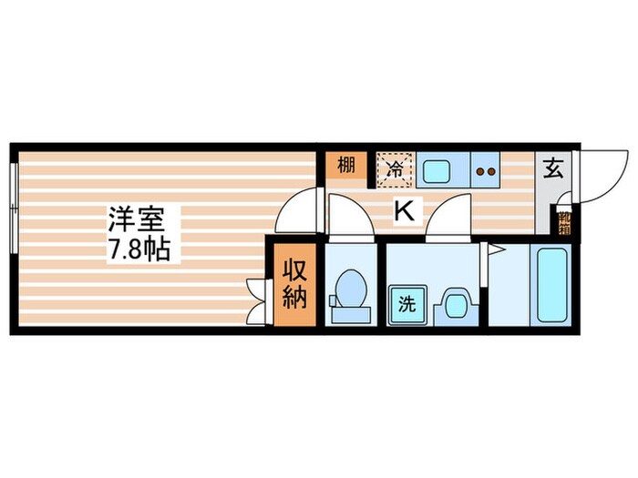 chattet(ｼｬﾄｯﾄ/猫と一緒に)の間取り図