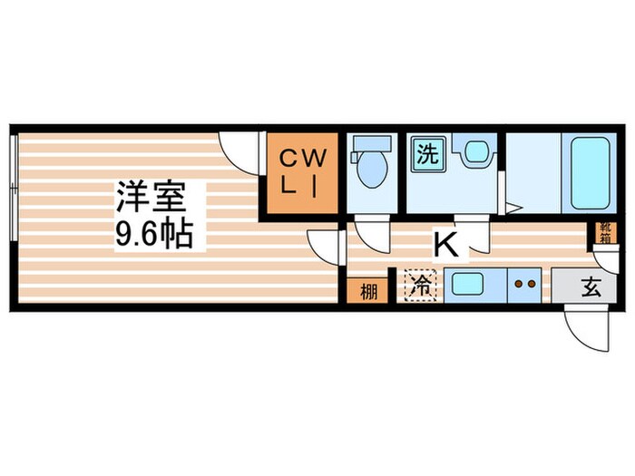 chattet(ｼｬﾄｯﾄ/猫と一緒に)の間取り図