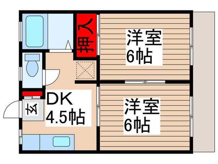 グランドハイツコタケの間取り図
