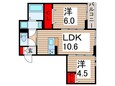 セレスティア西綾瀬の間取図
