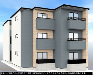 仮）所沢市泉町アパート1期1号棟外観写真