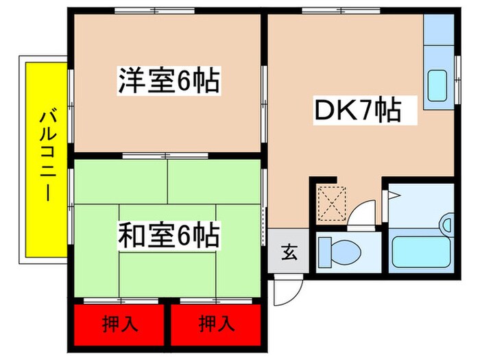 メゾン栗木台の間取り図