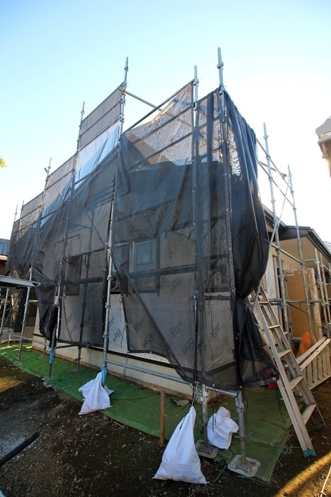 フレシールＢ棟の建築中