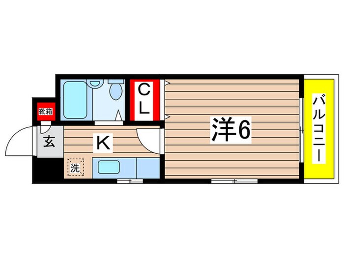 ﾒｿﾞﾝｸﾚｰﾙの間取り図