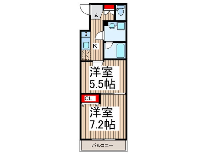 レオーネ志村坂上の間取り図