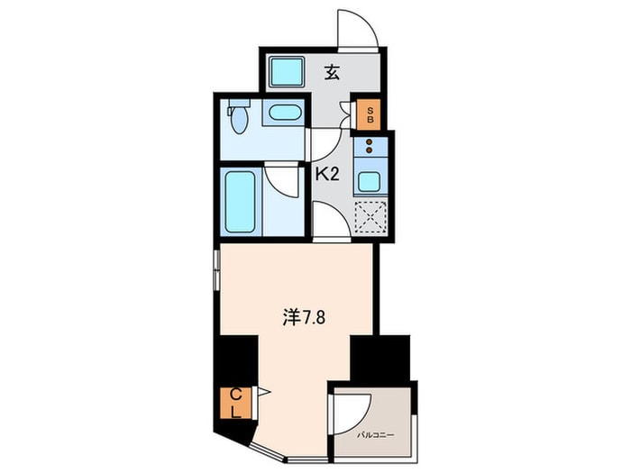 Casa Splendido La plus 元赤坂の間取り図