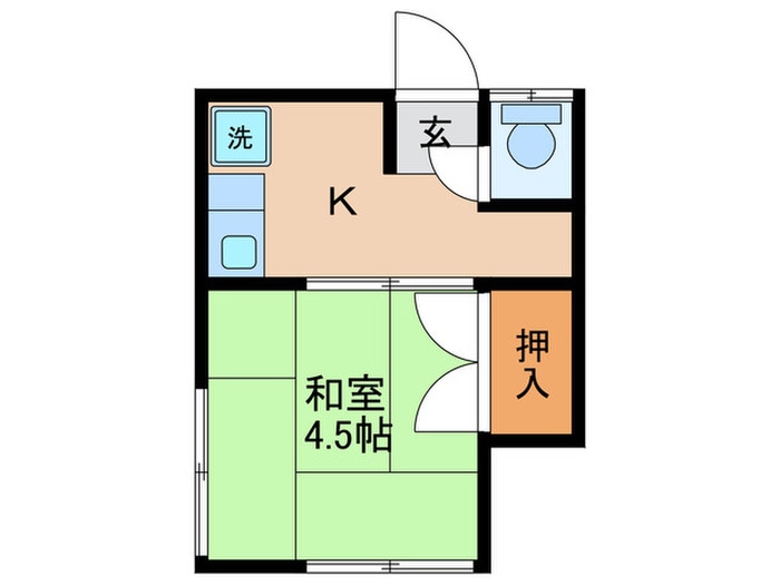 柏アパートＡの間取り図