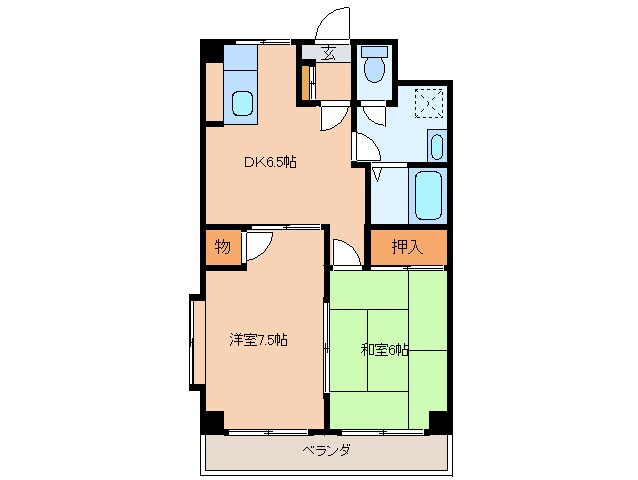エスポワ－ル野川の間取り図