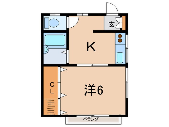 ハウス若竹の間取り図