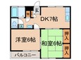 戸ケ崎コーポの間取図