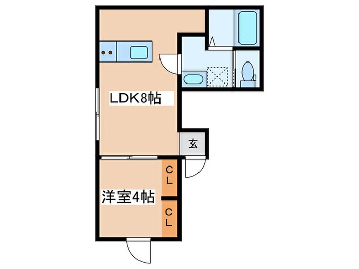 ラフィネ調布の間取り図
