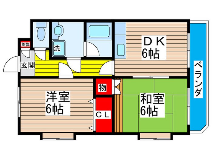 エクレ－ル・クレストの間取り図