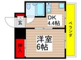 ベルレ市川の間取図