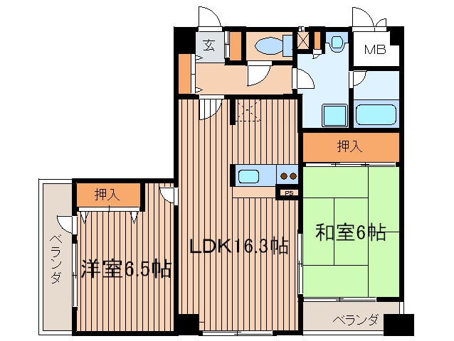 アクシス調布の間取り図