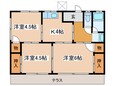 滝川荘Ｂの間取図