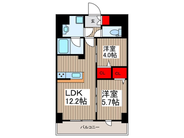 Ｅｖｅｒｇａｒｄｅｎの間取り図