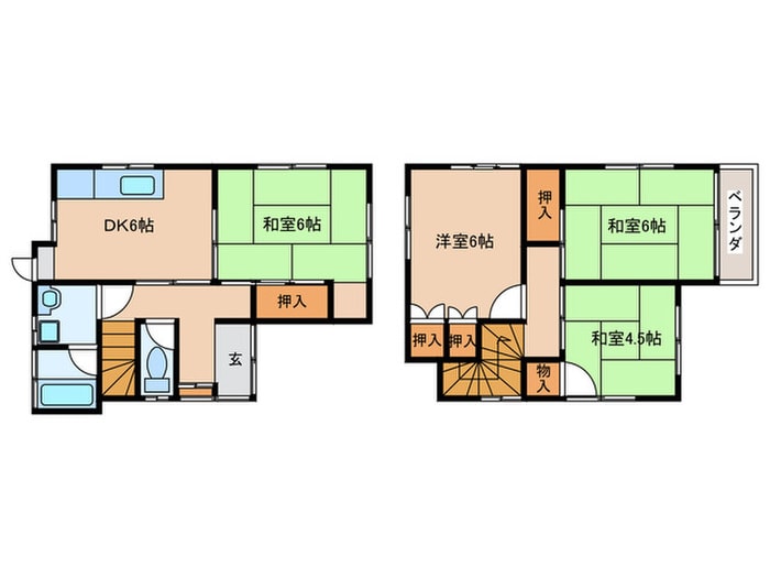 サニーハウスの間取り図