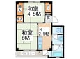 ビレッジハウス　戸川　２号棟の間取図