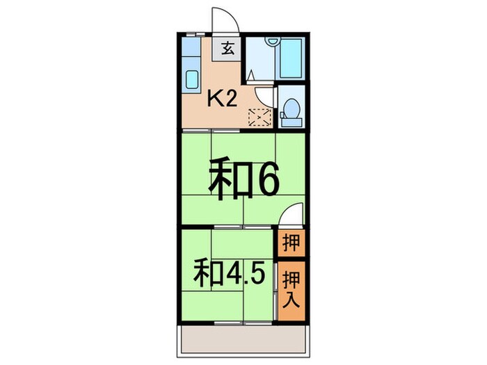 パールハイツの間取り図