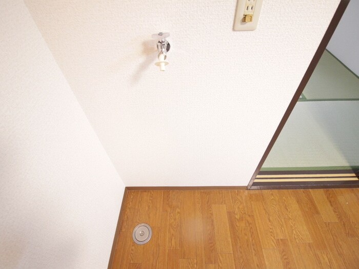 パールハイツの洗濯機置場