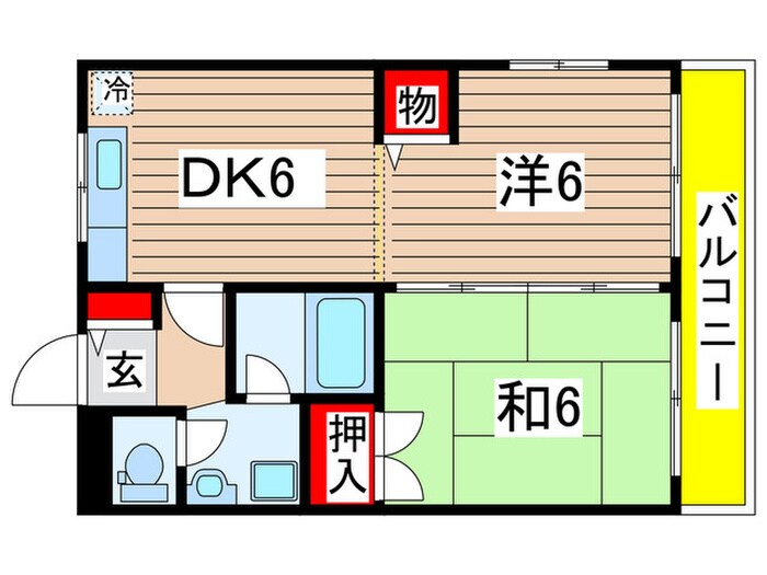 プランドールカワシマの間取り図