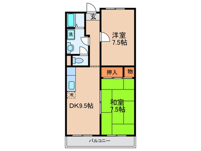 ファミリー久門の間取り図