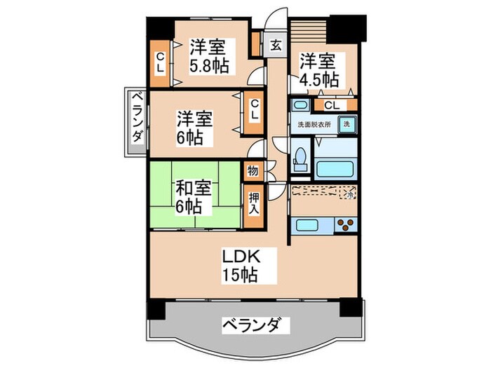 ルミエール東山の間取り図