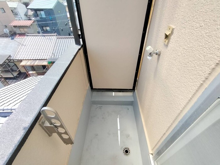 西京都マンションの洗濯機置場