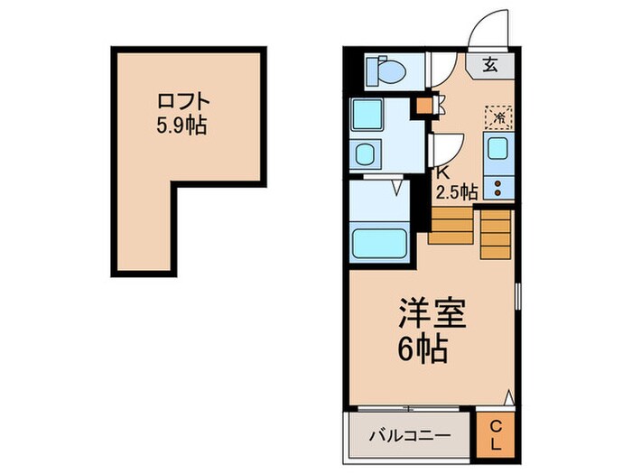 ハーモニーテラス今川の間取り図