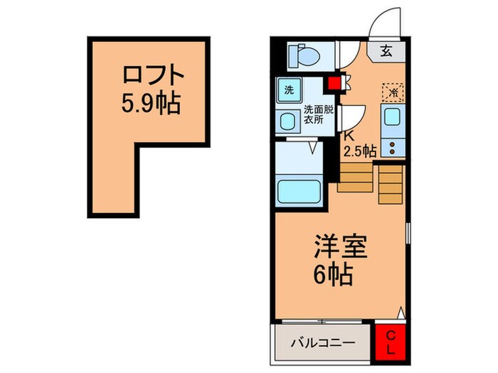 ハーモニーテラス今川の間取り図