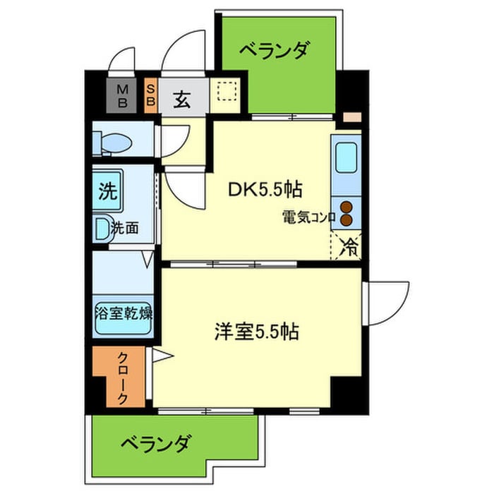 Belle Collineの間取り図
