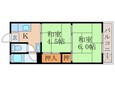 ハイツ桃山の間取図