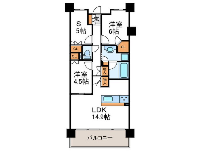 ウィルローズ京都御陵(208)の間取り図