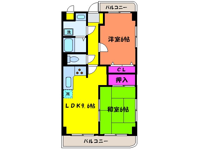 ヴィ－ナス２１の間取り図