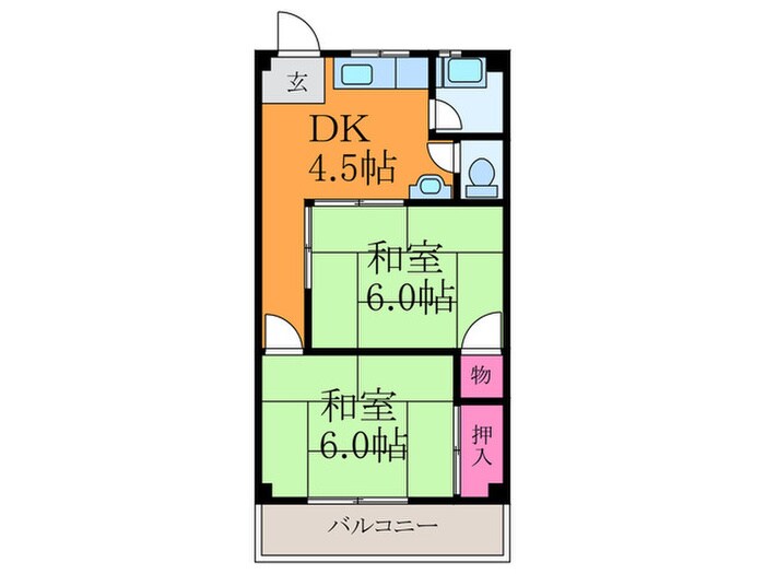 エルソフィア正雀 Ⅰの間取り図