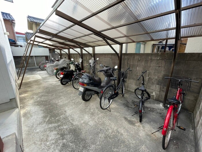 和田ハイツの駐輪場