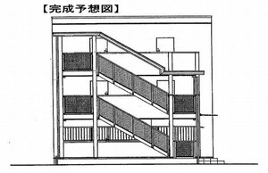 仮)鷹匠町アパート①外観写真