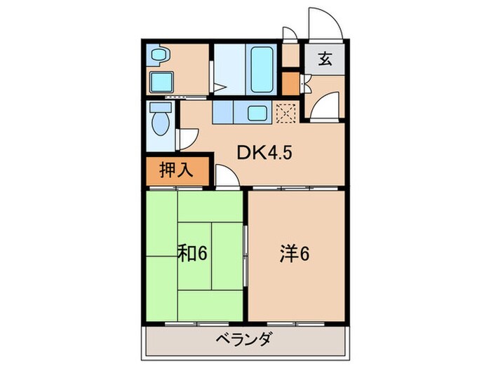 Ｔｏｗｎ　Ｃｏｕｒｔくすのきの間取り図