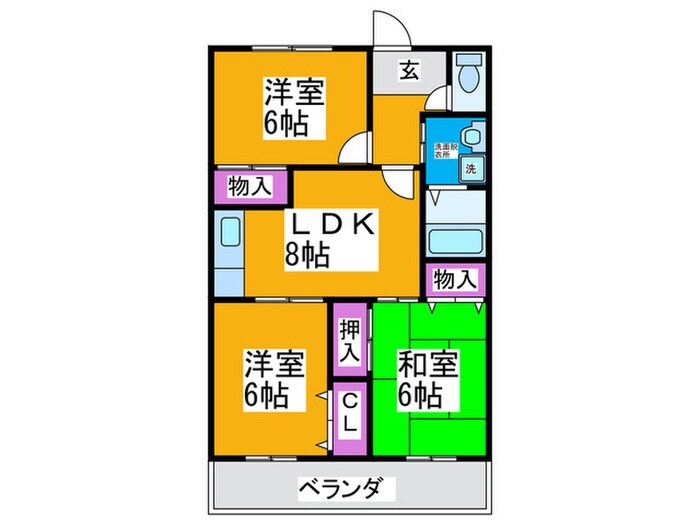 田中マンションの間取り図
