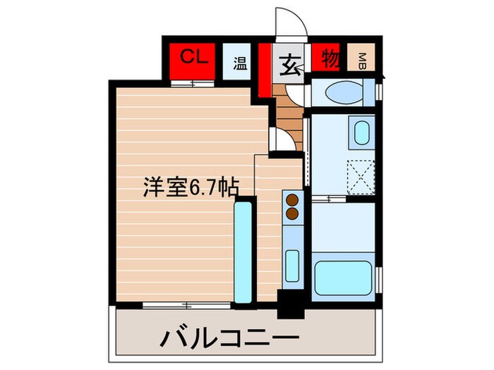 ハロ上町の間取り図